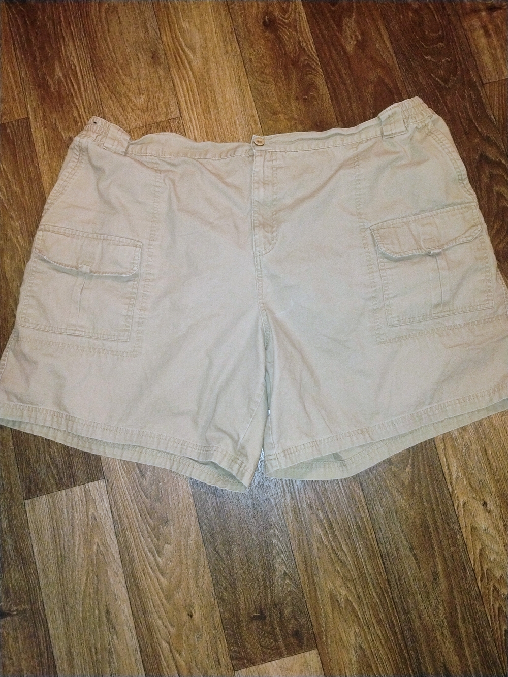 5/$15 3XL Vintage Basic Editions Khaki Utility Cargo Shorts